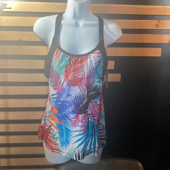 Jag Jeans Swim Jag Tankini Swimsuit Top 34d 34dd New Medium New